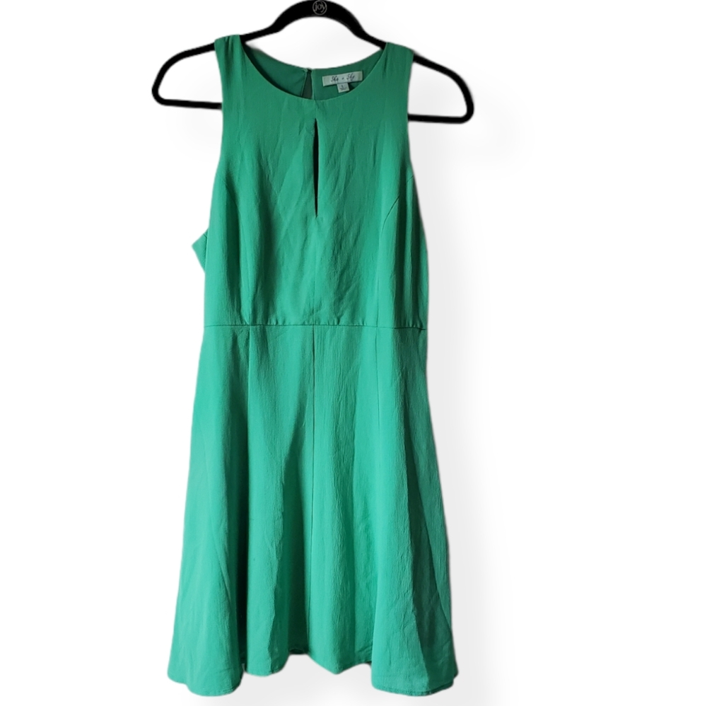 She and Sky Mint Green Sleeveless Dress Size Large
